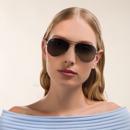 Shop Ray-Ban Unisex Pilot Sunglasses in Gunmetal online.
