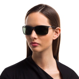 Shop Ray-Ban Liteforce Tech Rectangle Sunglasses in Black online.