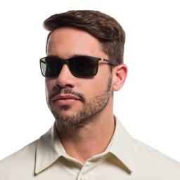 Shop Ray-Ban Liteforce Tech Rectangle Sunglasses in Black online.