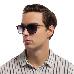 Shop Ray-Ban Chris Square Sunglasses in Matte Black online.