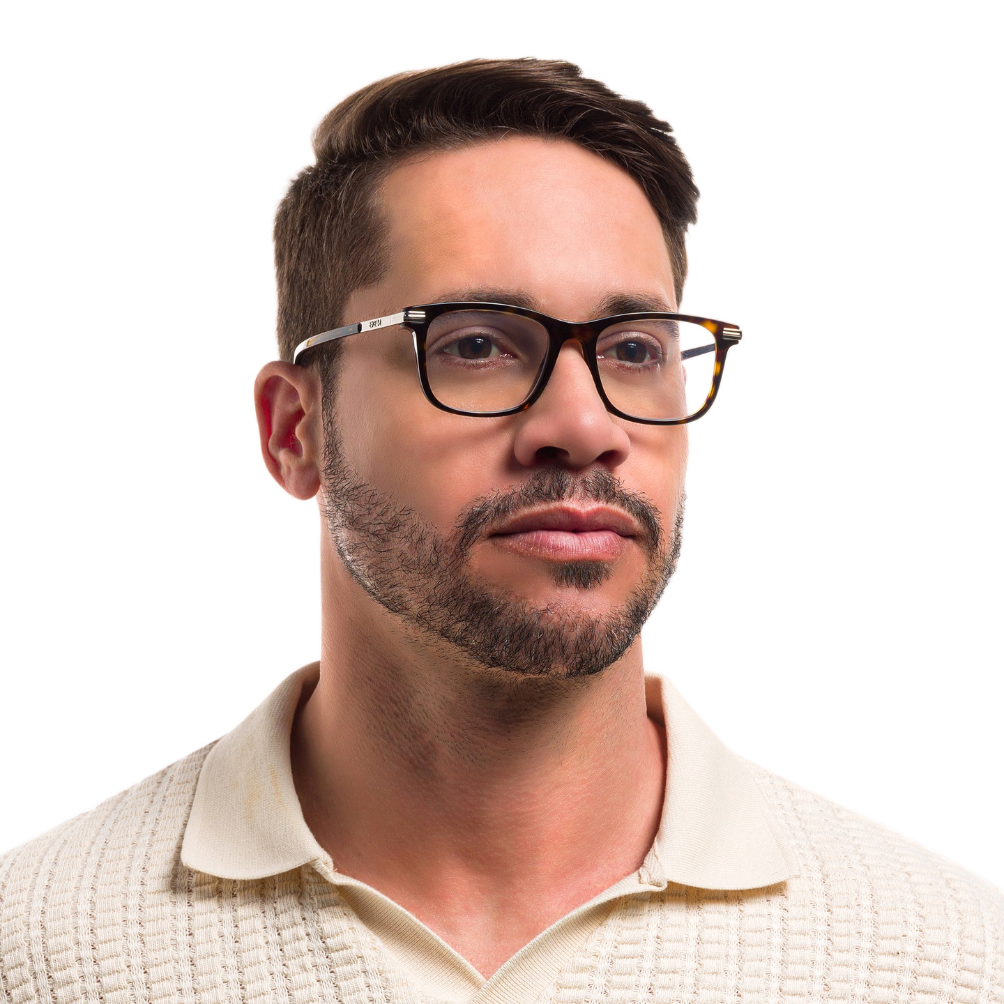 Shop Ray-Ban Chris Square Sunglasses in Black in Tortoise online.
