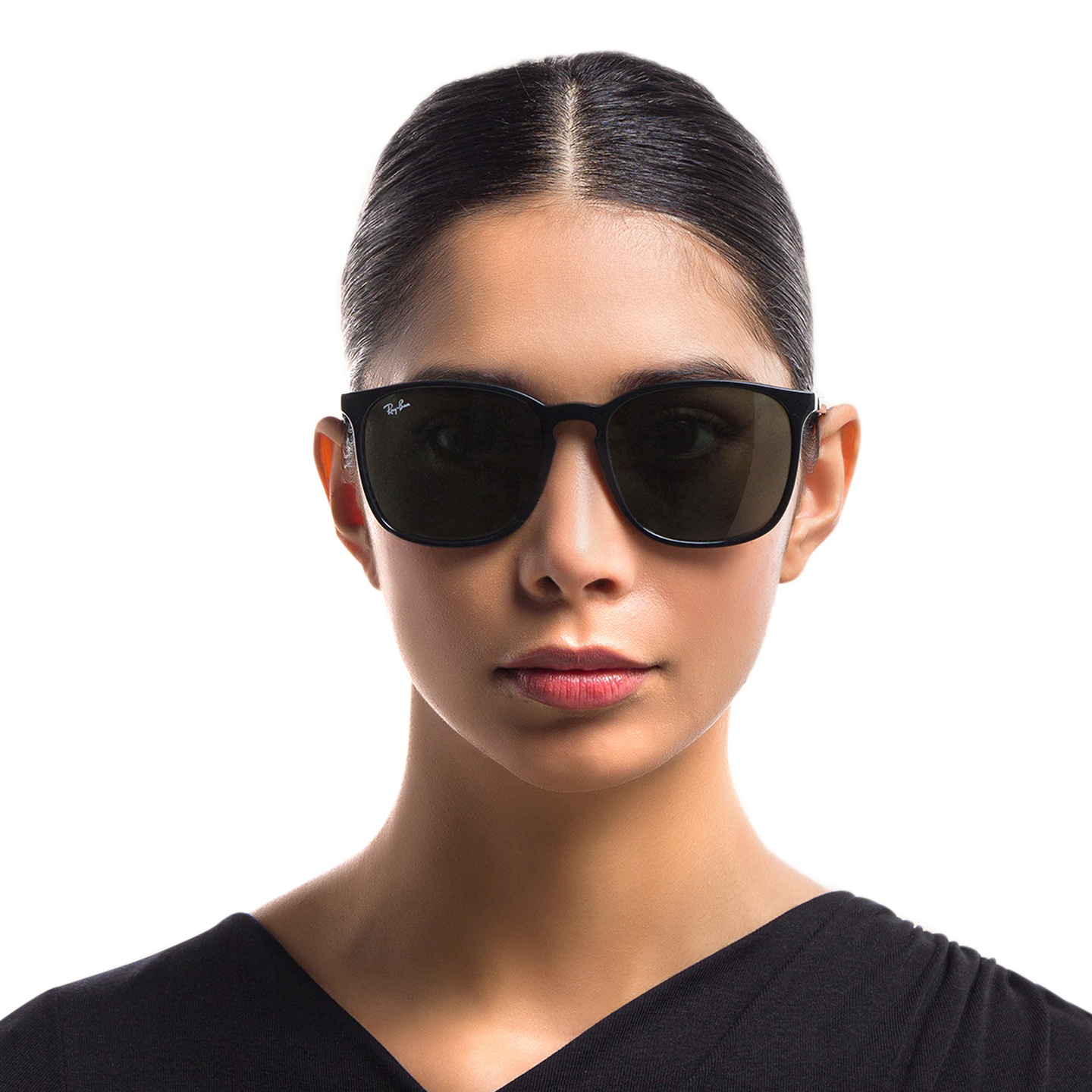 Shop Ray-Ban Unisex Square Sunglasses in Black online.