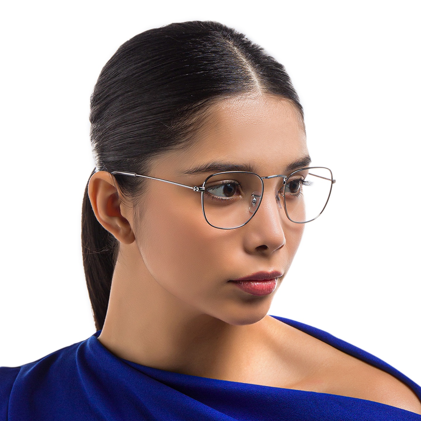 Shop Ray-Ban Frank Unisex Square Eyeglasses in Gunmetal online.
