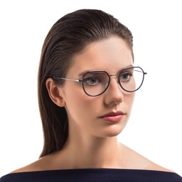 تسوق نظارة طبية دائرية للجنسين EYE'M بلون أزرق أونلاين.