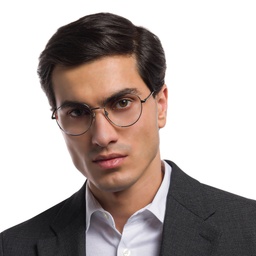 Shop EYE'M Unisex Round Eyeglasses in Gunmetal online.