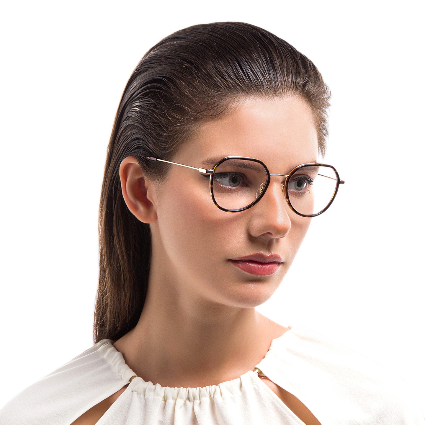 Shop EYE'M Unisex Square Eyeglasses in Havana online.