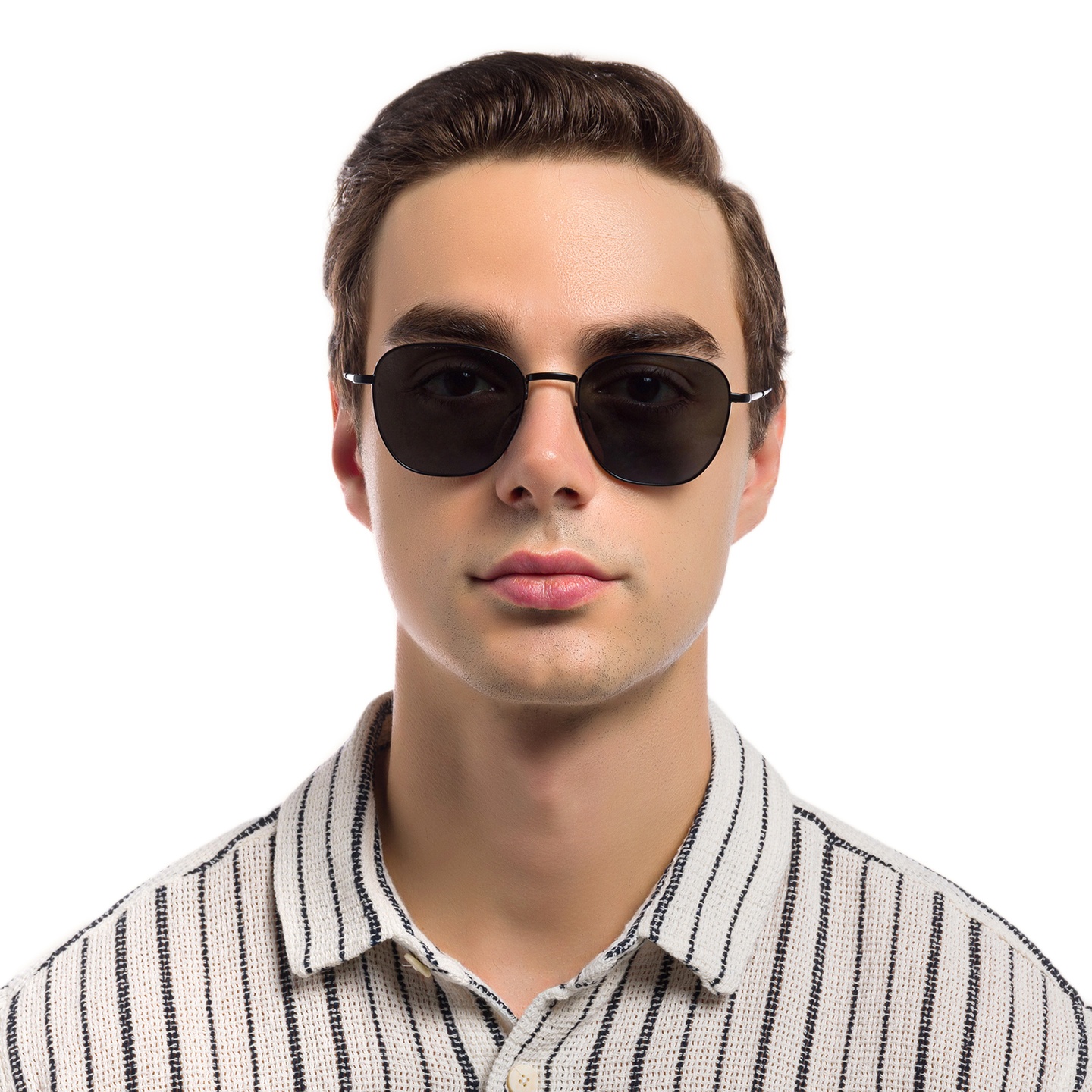 Shop EYE'M Square Eyeglasses in Blue online.