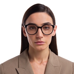 Shop EYE'M Round Eyeglasses in Black online.