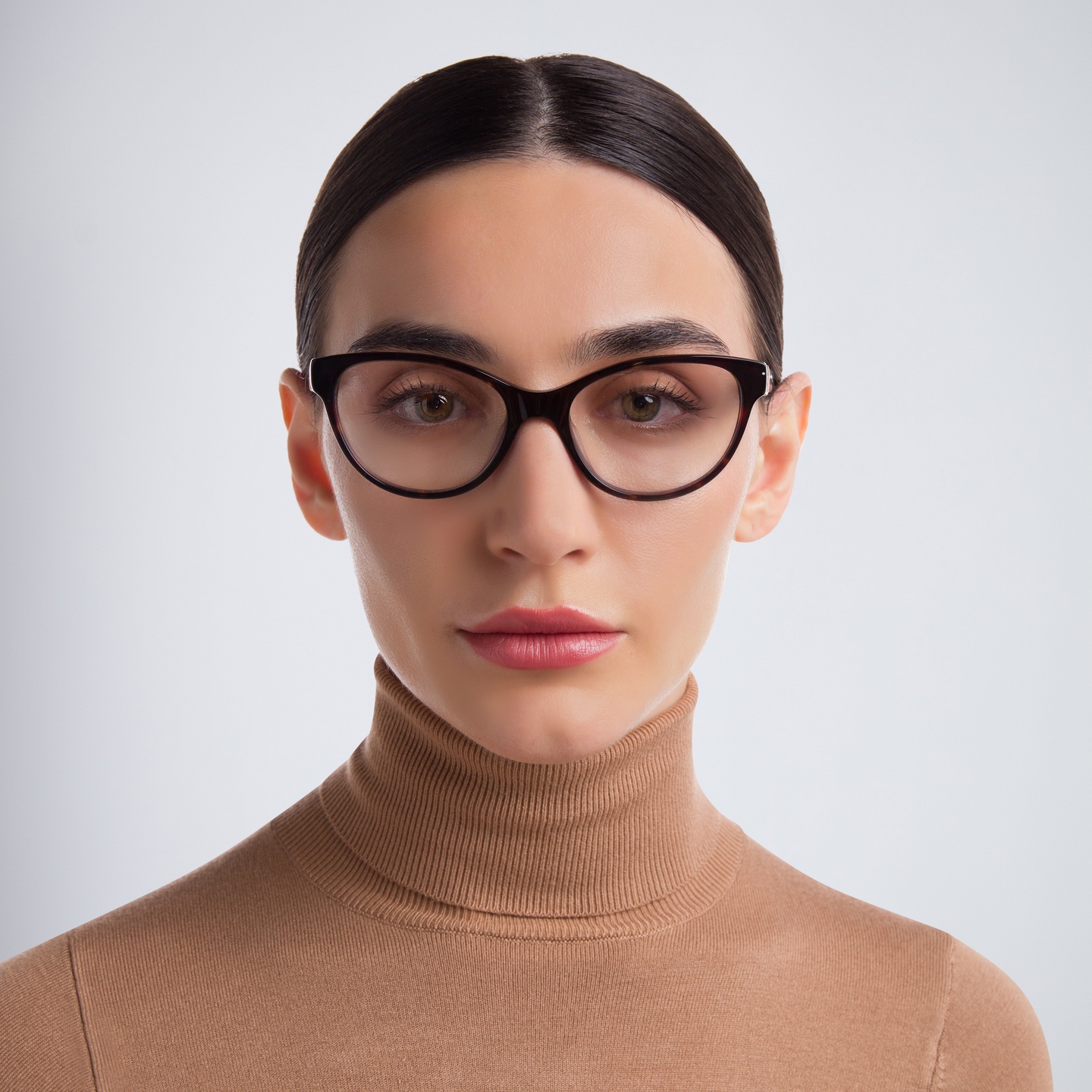 Shop EYE'M Cat Eye Eyeglasses in Brown online.