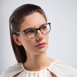 Shop Ray-Ban Elliot Unisex Irregular Eyeglasses in Grey Havana online.