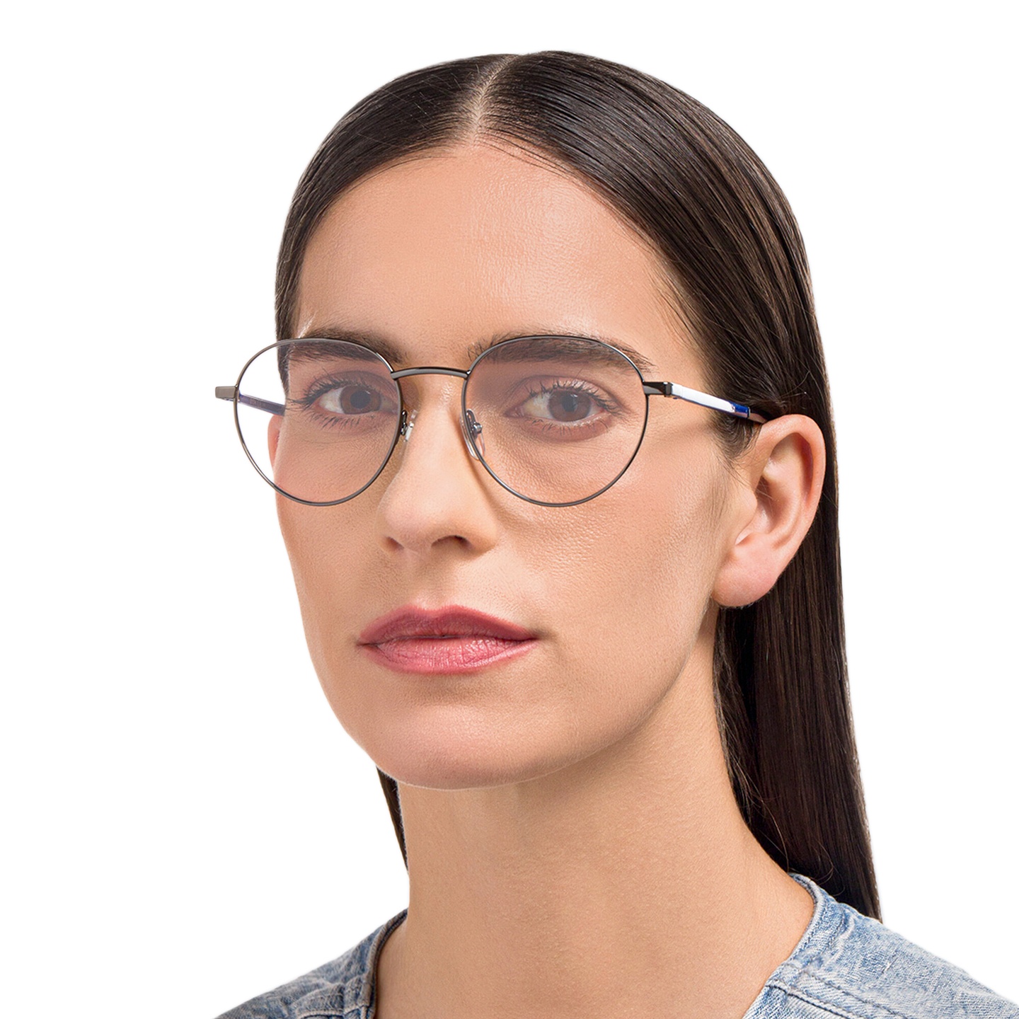تسوق نظارات طبية دائرية EYE'M بلون رصاصي أونلاين.